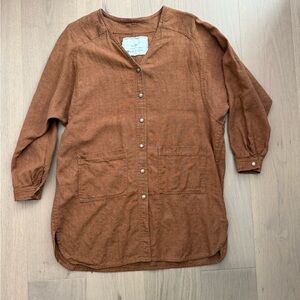 Not Perfect Linen Livorno Heavy Weight Toast 100% Linen- Large VGUC